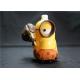Hawail Style Minions Cartoon Shampoo Bottle With Cute Weapon Yellow / Brown Color