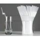 Disposable cute plastic white straight drinking straw, PLA individually wrapped drinking Straws, PLA straws disposable
