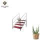 OEM Hotel Equipments And Supplies Four Floor Step With Arm Iron Frame