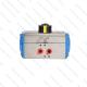 Hard Anodized Rack and Pinion Pneumatic Actuator Double Acting AT - DA75