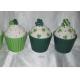 Hand Painted Ceramic Cupcake Jar , Patrick Design Ceramic Covered Jar Dolomite