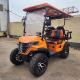 Vibrant Orange China Electric Off-Road Golf Cart KK2+2 Seats For Family Outing