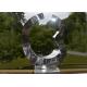 2mm Contemporary Metal Garden Sculptures Stainless Steel Mirror Polished Sculpture