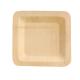 Biodegradable Square Disposable Bamboo Plates 5 inch for Restaurant
