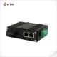Mini Industrial 1-Port 1000X to 2-Port 10/100/1000Base-T 60W PoE++ Media Converter