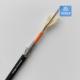 4 Cores MM Spiral Armored Fiber Cable 6.5mm Black LSZH Rodent Resistant FTTH Braiding Mesh