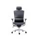 60mm Nylon Castor Leather Office Swivel Chair 68*64*114 With Lift Armrest