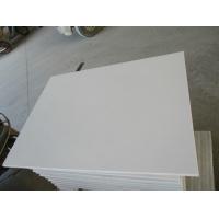 Granite Sparkle Quartz Countertops , Pure White Quartz Kitchen Top Eased Edge