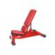 Red Gym Adjustable Dumbbell Bench Machine 106cm Height
