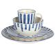 Family Use Stoneware Dinnerware Sets , Artistic round Tableware / Dinnerware Set