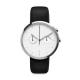 5atm Quartz Water Resistant Watch With Ease Release Genuine Leather Strap