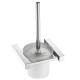 Sus304 Stainless Steel Toilet Brush Holders Glass Rust Resistance Polished