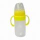 Baby Silicone Feeding Bottle with 150 to 240mL Volume, LSR/FDA-approved