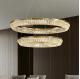 Ring Luxury Modern Crystal Pendant Light For Hotel Wedding Home Decorative