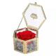 Wholesale preserved flower gift box new design acrylic box preserved roses