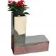 Stainless steel words shape flower planters pots for company name