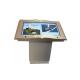 White Metal Free Standing Hd Multi Touch Screen Table For Museum , Long Life