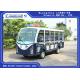 Closed Mini Electric Sightseeing Car 72V AC Motor With 14 Seaters Toplight / Dry Battery