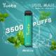 new Yuoto XXL MAX 3500 Puffs Disposable Vape mint coil puff mint ice flavors