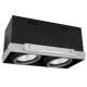 Dimmable Die-cast Aluminum Cut Out 330*164mm LED Downlights 2*15W Double-head Trimess Square 3000K