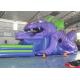 Customized Size Commercial Inflatable Slide, 18ft Inflatable Dinosaur Slide For Kids
