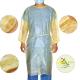Non Woven Pp Pe Coated Yellow Disposable Surgical Gown For Doctors