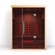 Wood Color  Low EMF Infrared Sauna 1500*1200*1900mm With Reading Lamp