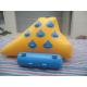 Yellow And Light Blue Inflatable Water Games , Small Sealed Inflatable Iceberg
