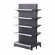 Factory custom color size metal double-sided department store shelves grocery store racks