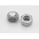 lock-nut Yellow Zinc Plated Hex Head Nuts , Metric Prevailing Torque Lock Nut M3 - M64