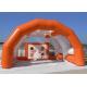 Outdoor Orange Inflatable Football Goal Tent For Soccer Events