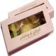 custom pink eyelash window paper box  Rigid eyelash gift box
