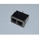 Double Port Gige RJ45 Shielded Connector , RJ45 Female Connector 10 Pin