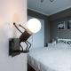 Human Shape Living Room Bed Side Stair Kitchen mini wall lamp(WH-OR-53)