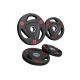 Rubber Coated 5cm Hole Fitness Weight Plates Standard Size For Gym Exercise