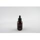 PET Amber Shampoo Bottles / Color - Coating Airless Cosmetic Bottles