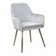 Elegant High Back Dinning Chairs With Arms , Modern Velvet Accent Chair Guest Room