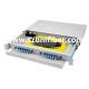 1U 19 Sliding Fiber Optic Patch Panel Durable With 2 Removable Adapter Plate