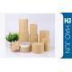 Brown Kraft Paper Tube Packaging / Handmade Cylinder Cardboard Box