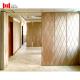 Soundproof Sliding Partition Wall 95mm Thk Leather Cushion Surface
