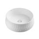 White Glazed Bathroom Countertop Basin 456x456x146mm Without overflow