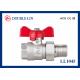 1/2  To 1 1/4   Male X Female 25 Bar Brass Ball Valve With Revolve Nut With T Handle
