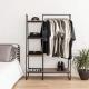 Bedroom Modern Wardrobe Cabinet Wooden Cloth Stand rack 4 Tier