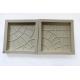 Garden Plastic Moulds For Interlocking Tiles ISO9001 Concrete Pavers Rubber Molds