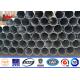 Multi Side 69 KV -132 KV Galvanized Steel Pole Tubular Steel Structures With Bitumen