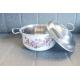 3pcs China made stainless steel double handle soup pot kitchen restaurant cookware set Milk pan in white color