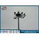 Conical High Mast Light Pole Q345 ISO9001 Hot Dip Galvanised Light Pole