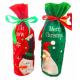 Embroidery Kids Christmas Craft Gifts Wine Bags Santa Snowman Drawstring Soft Felt