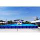 Commercial Inflatable Water Slide Park 0.9mm PVC Tarpaulin Blow Up Water Park with above ground pool