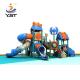 Cartoon Theme Kids Playground Slide Plastic Playground Equipment Slides